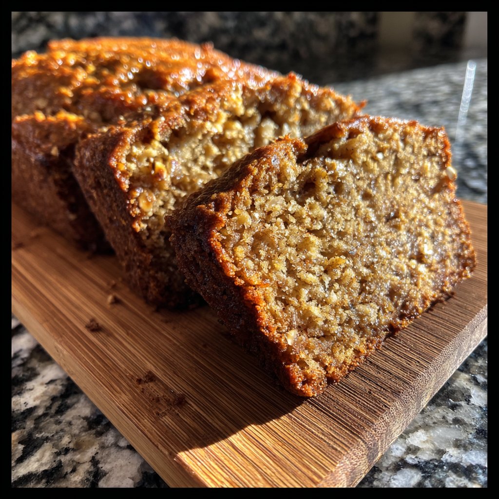 Bananenbrot mit Haferflocken