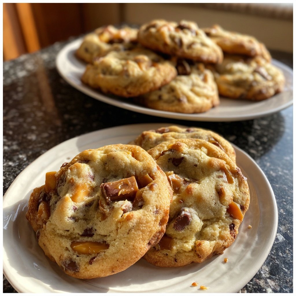 Cookies mit Karamellstückchen
