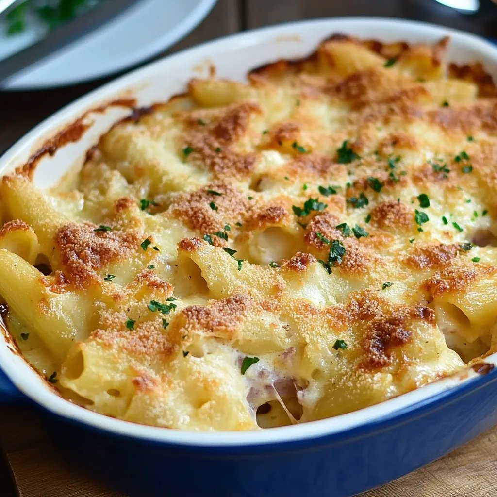 Nudel-Schinken-Gratin ganz fix ohne fix