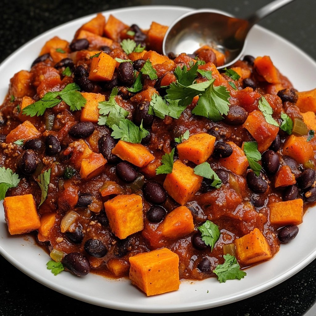Chili sin Carne mit Süßkartoffeln