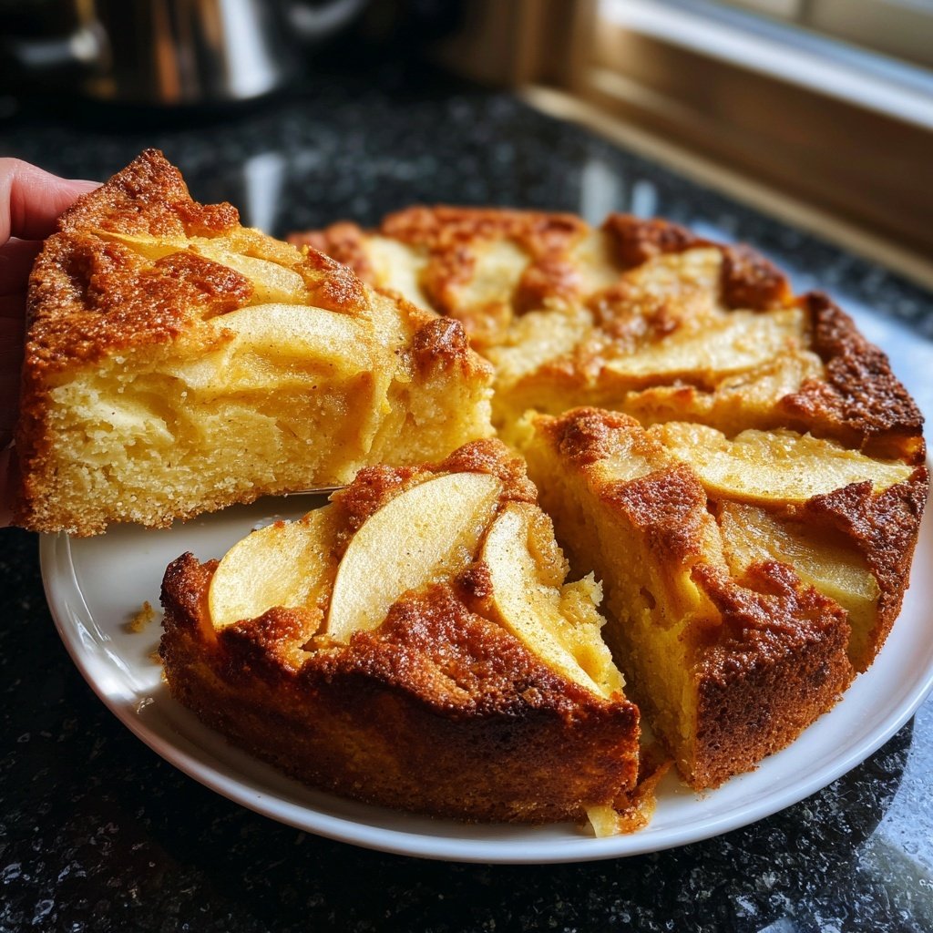Kuchen mit Apfel und Zimt