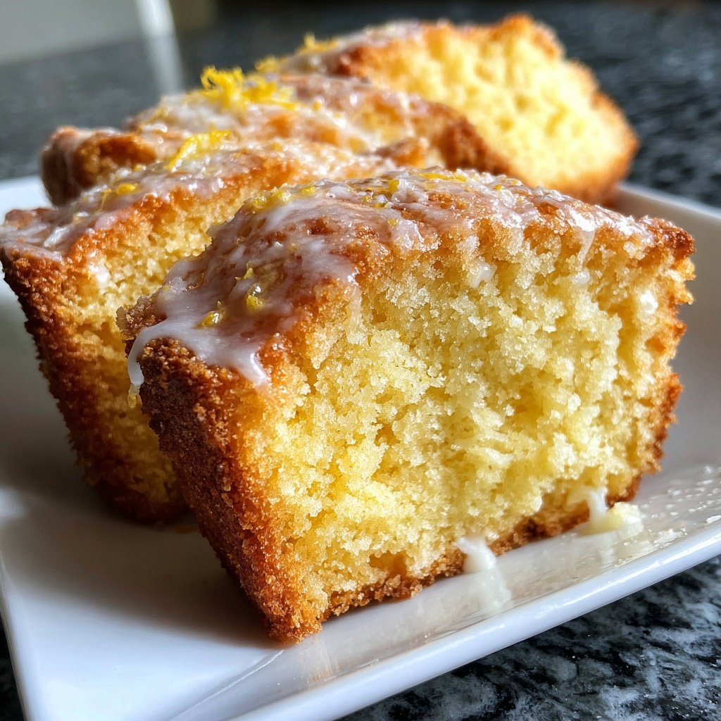 Zitronenkuchen mit Honig