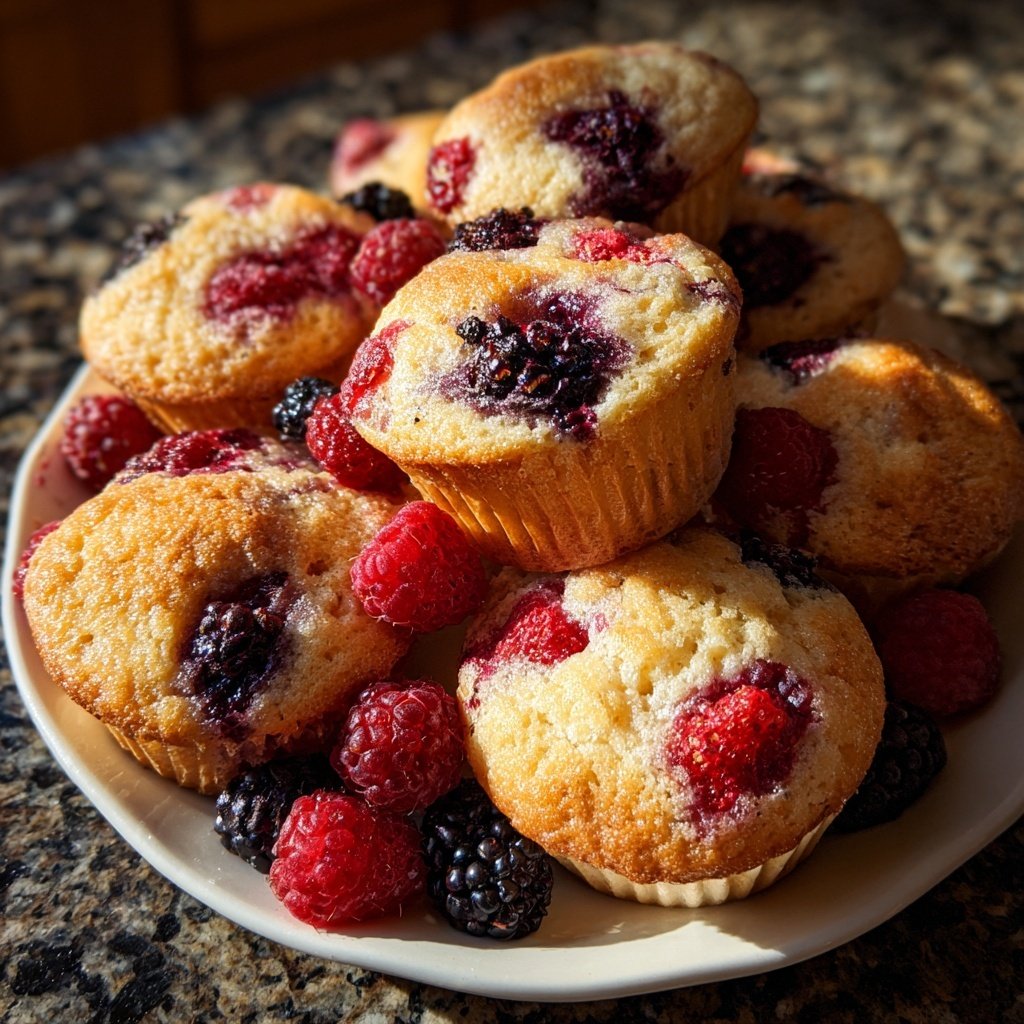 Muffins mit Beerenmix