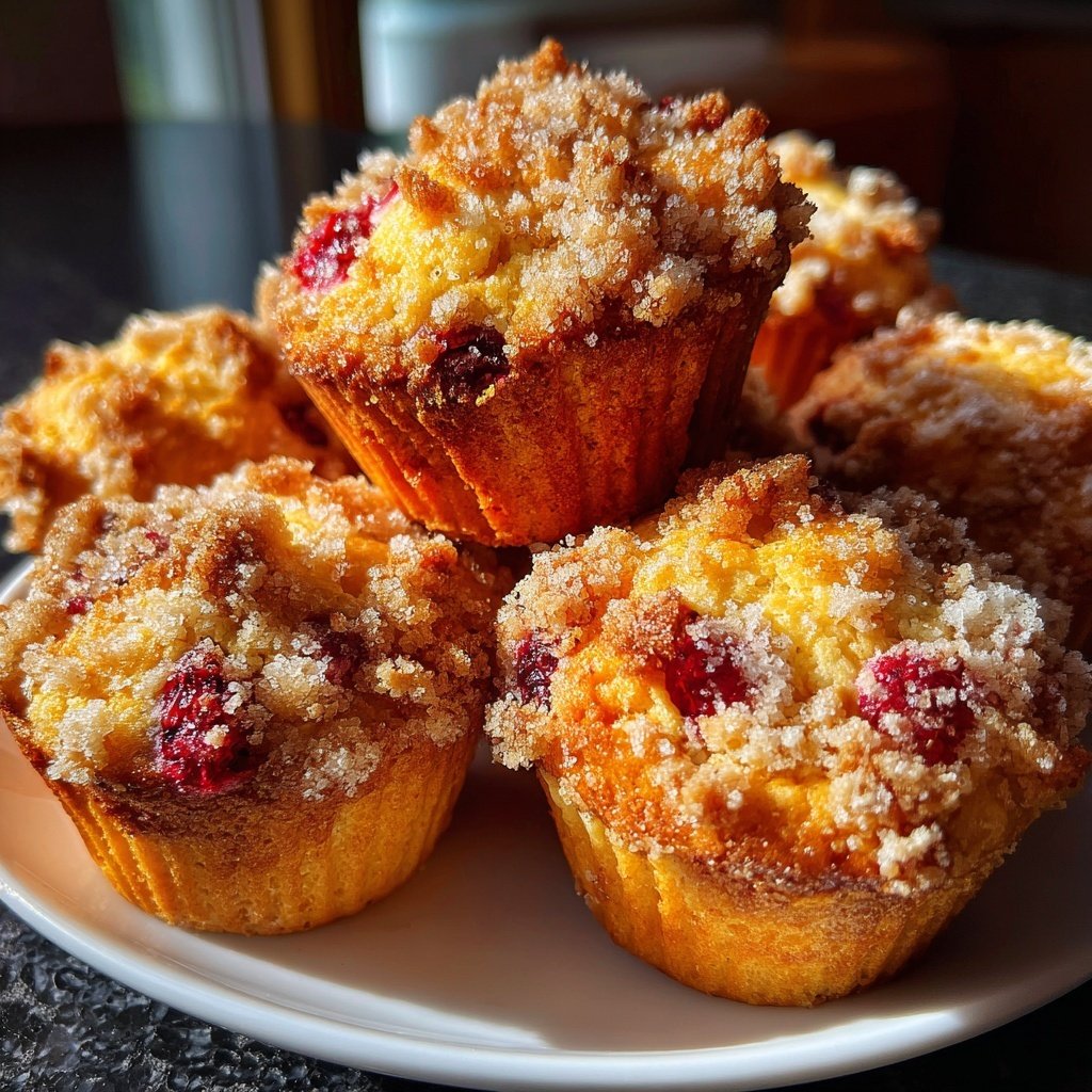 Muffins mit Beerenstreuseln