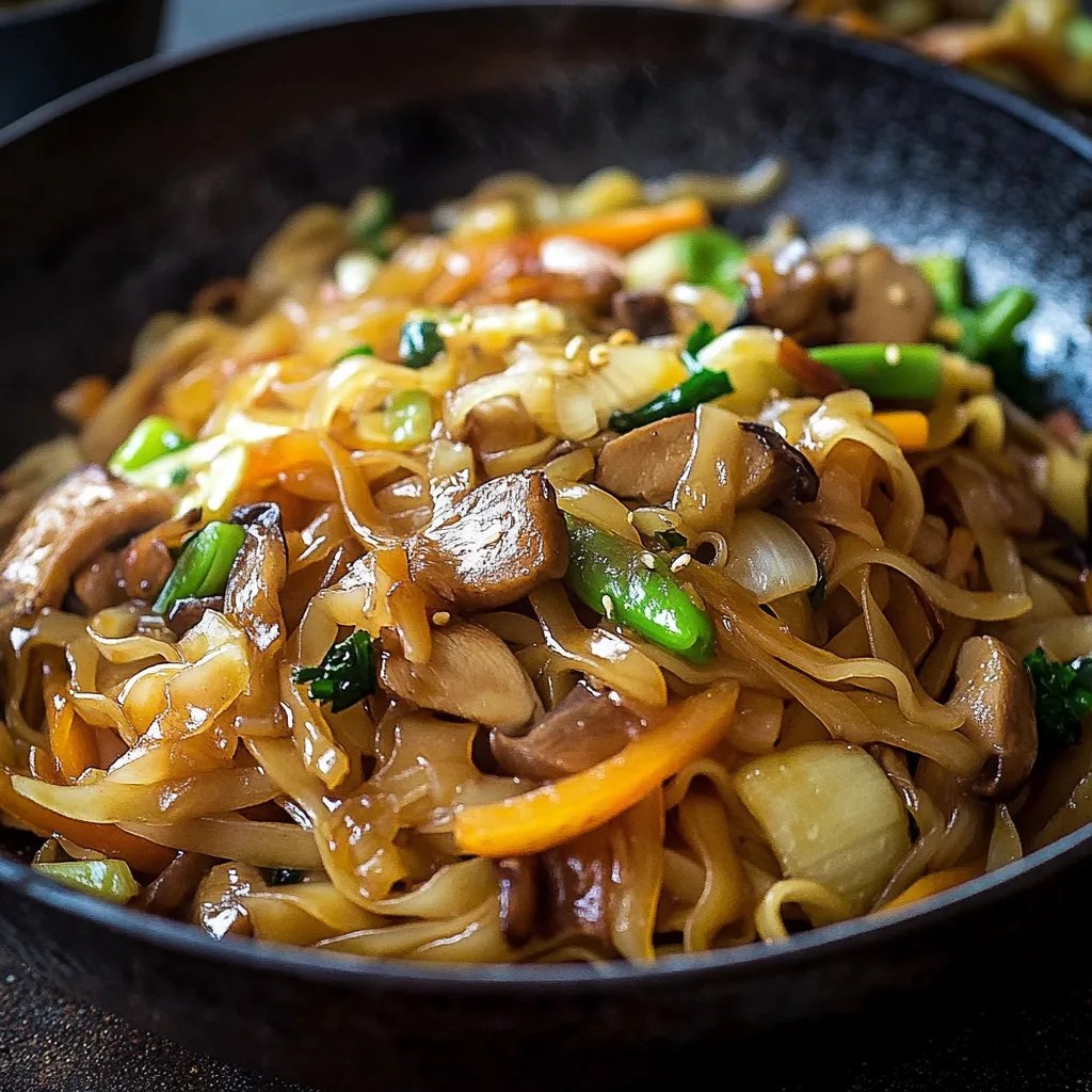 Chinakohl-Nudel-Pfanne