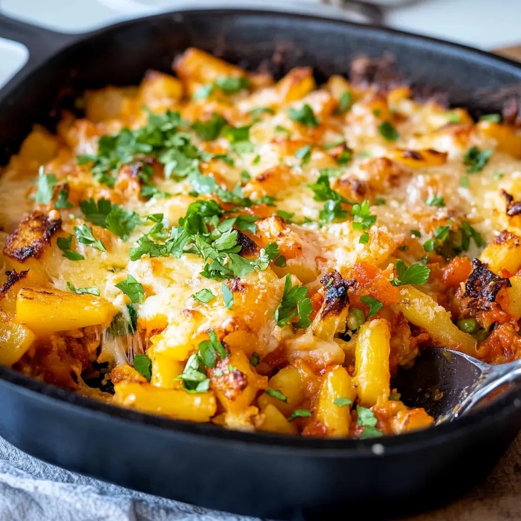 Spätzleauflauf mit Gemüse