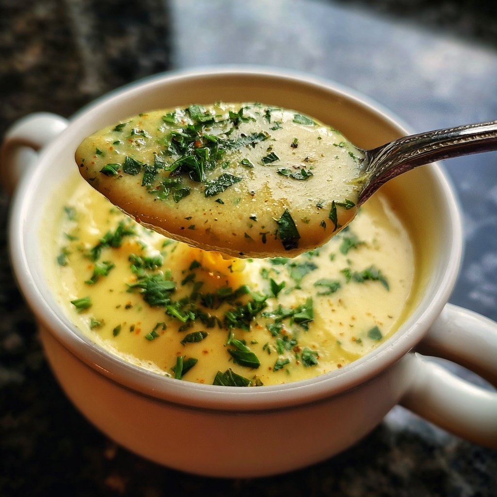 Blumenkohlsuppe mit Petersilie