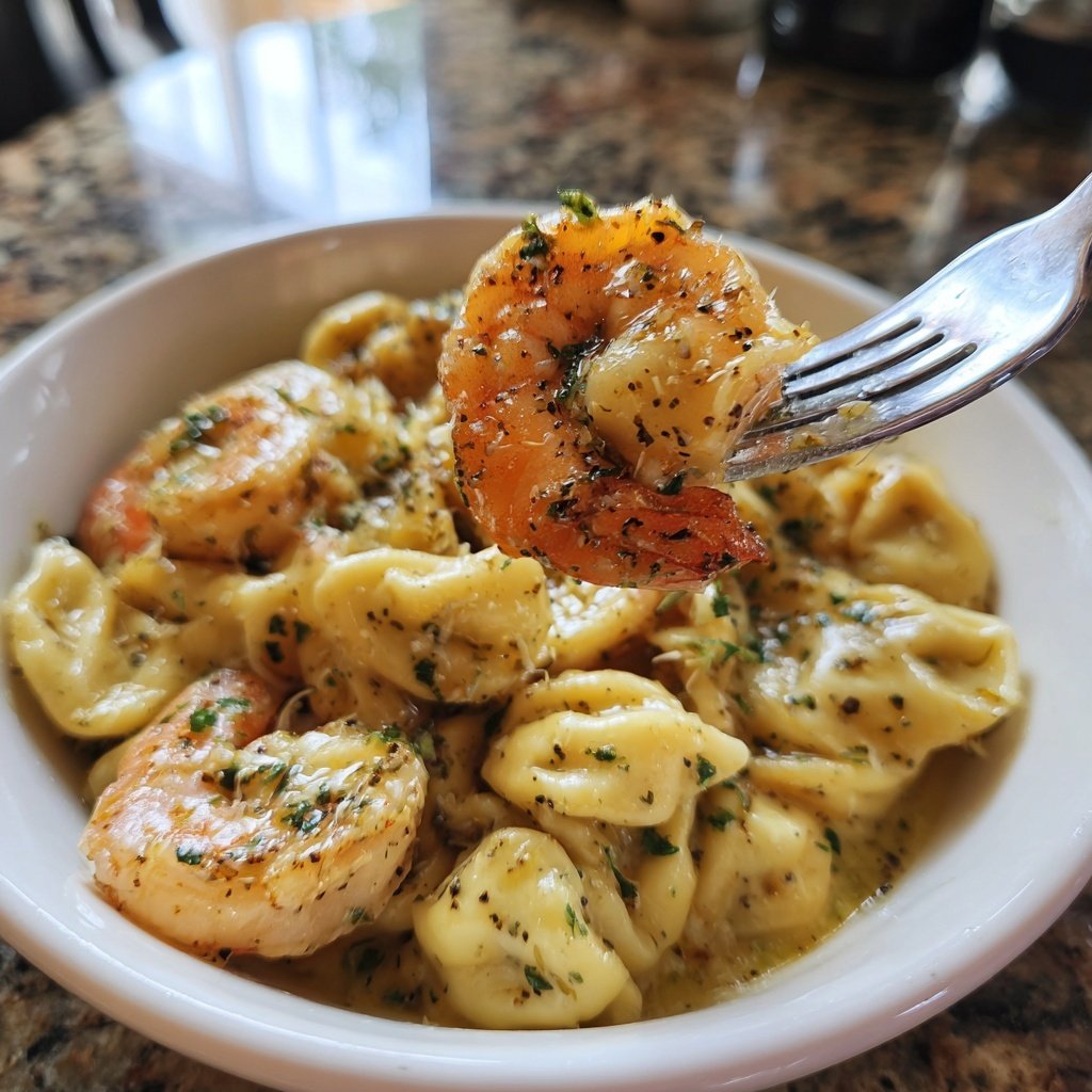 Pasta mit Garnelen und Zitronenbutter