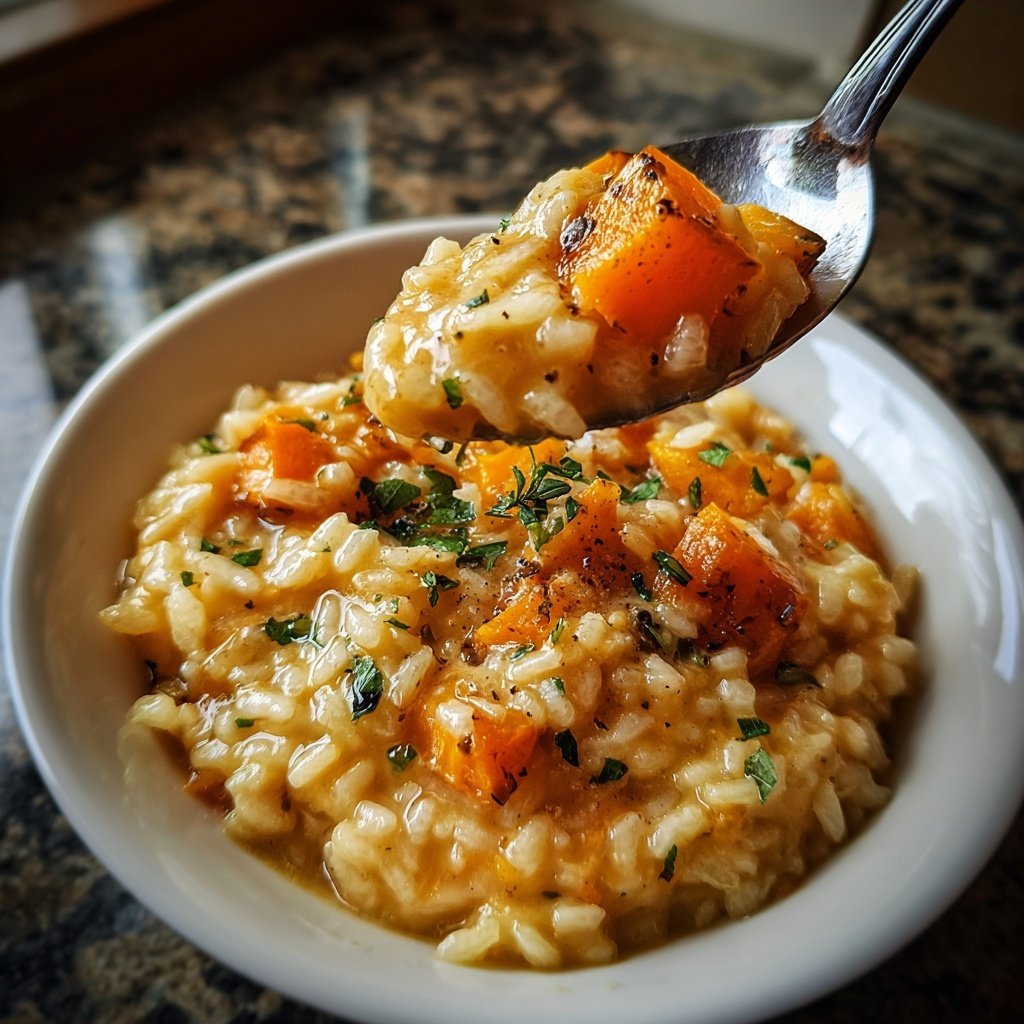 Risotto mit Kürbis und Muskat