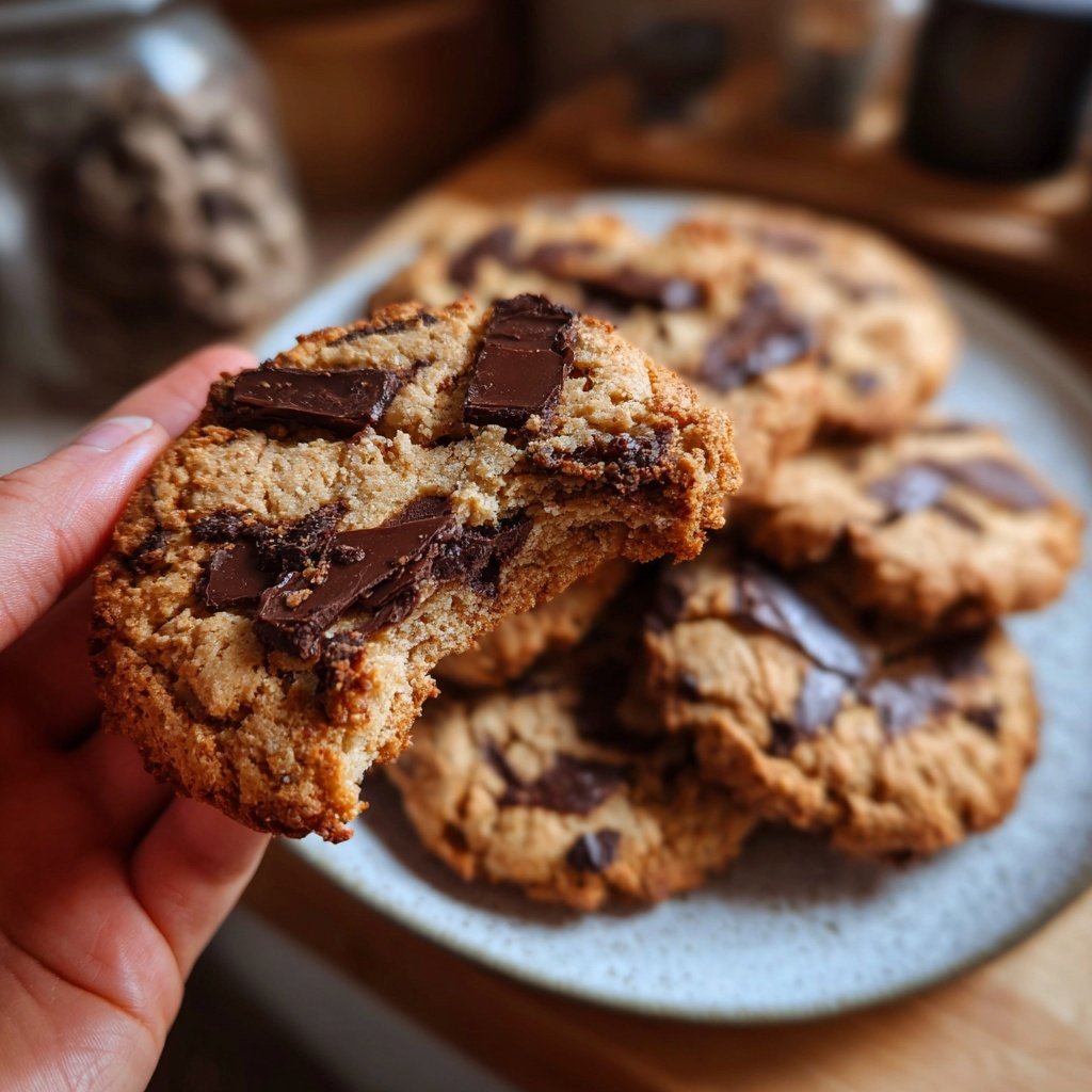 Cookies mit dunkler Schokolade