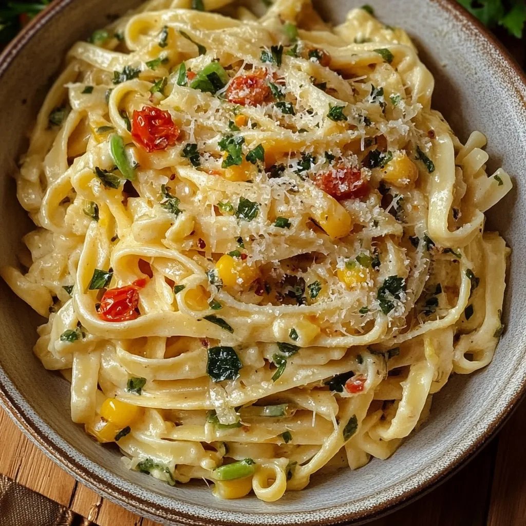 Burrata Pasta mit Kartoffel und Lauch