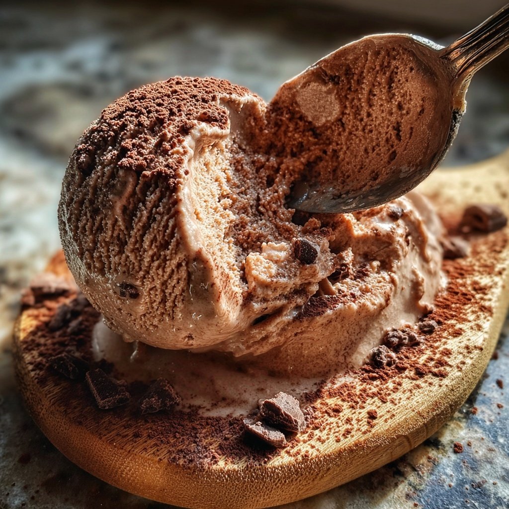 Schokoladen Eis Mit Kakao