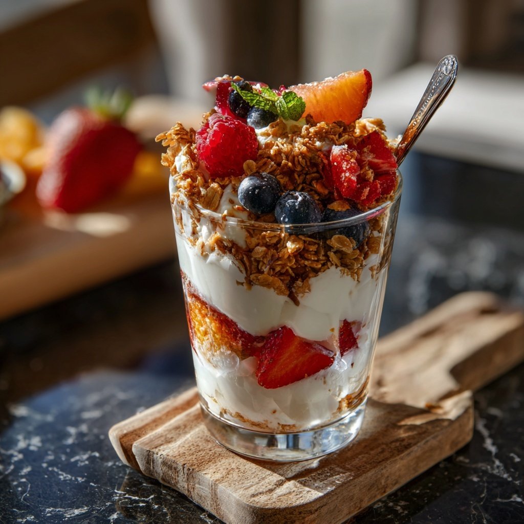 Frühstück zum Vorbereiten im Glas