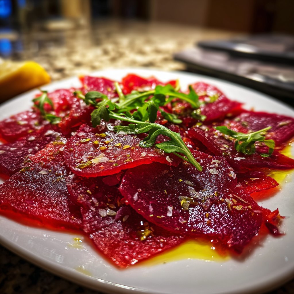 Carpaccio von Roter Bete