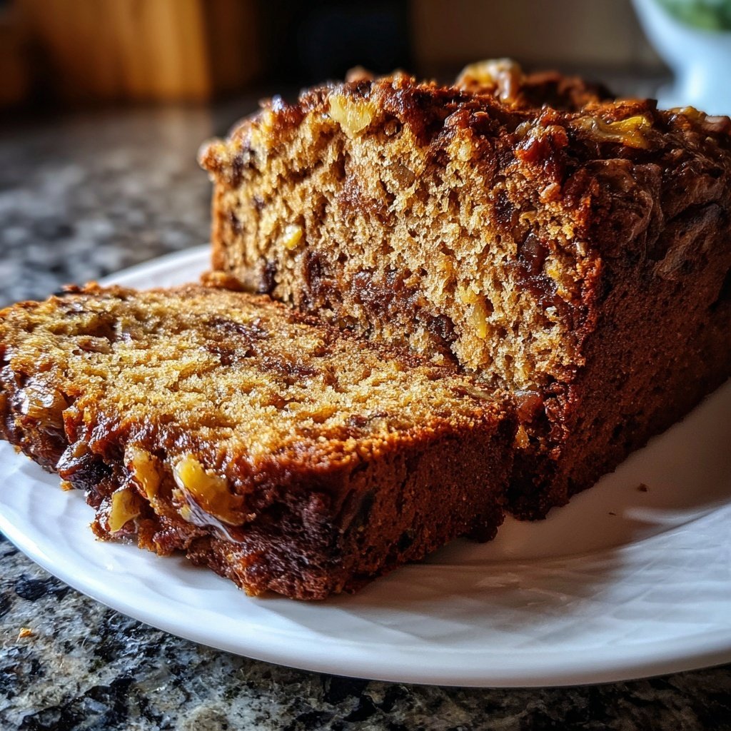 Bananenbrot mit Walnuss-Topping