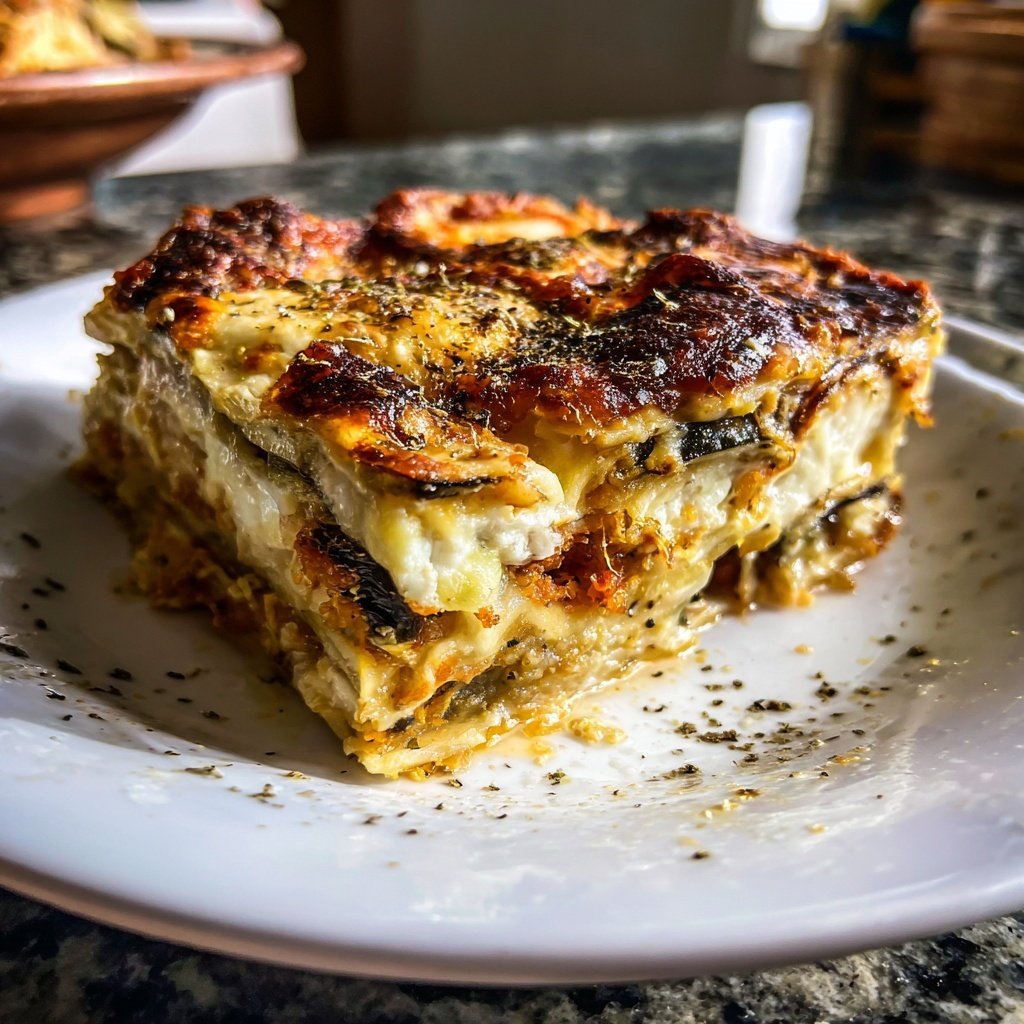 Lasagne mit Zucchini und Aubergine