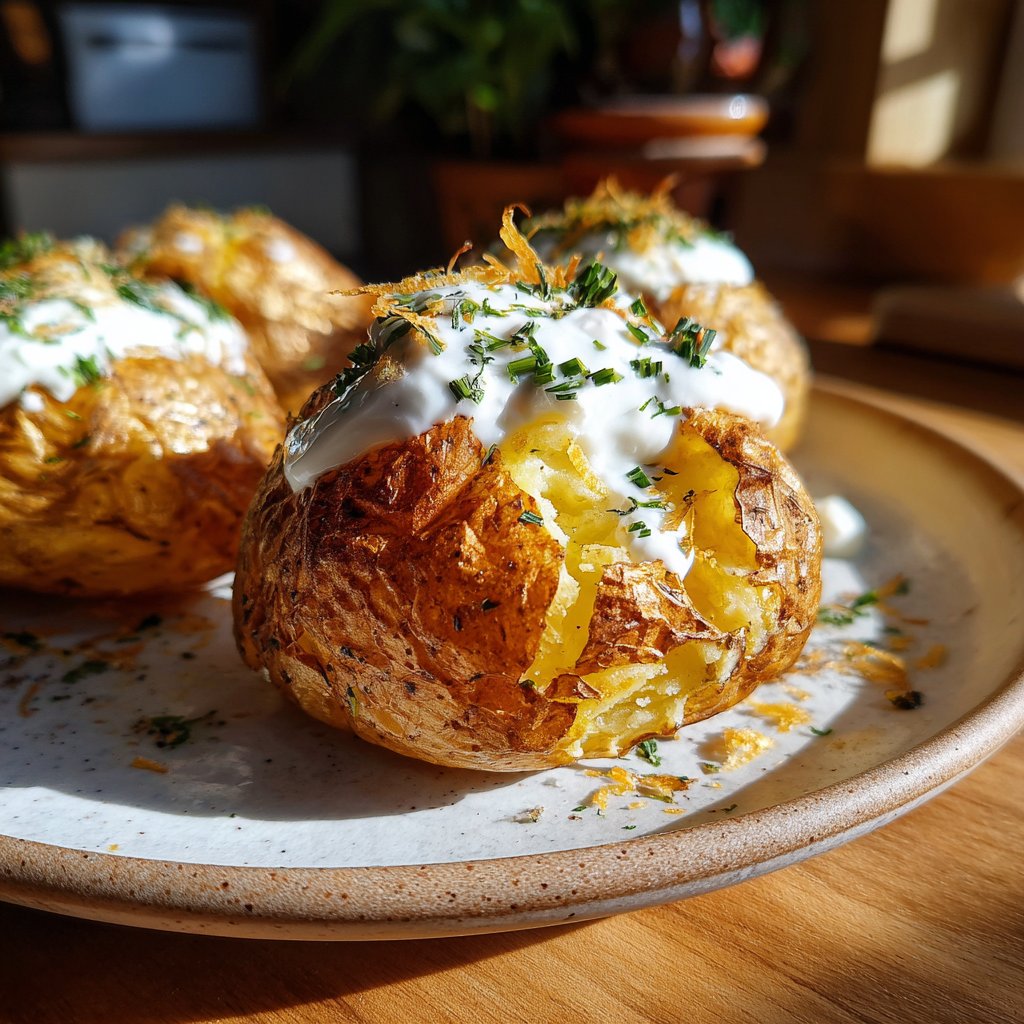 Ofenkartoffeln mit Zitronenjoghurt